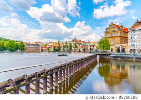 Prague Panorama with Prague Castle and Charles Bridge Prague Panorama with Prague Castle and Charles Bridge 85856590