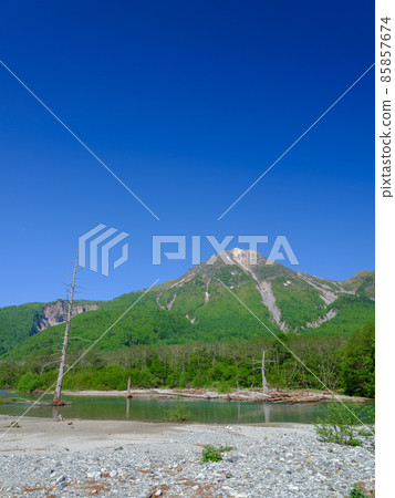Nagano / Fresh green Mt. Yake and Taisho Pond 85857674