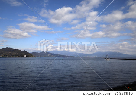 從美穗海岸看到的富士山 85858919