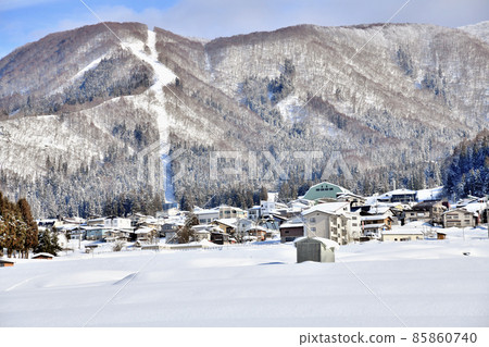 野澤溫泉俯瞰溫泉街（長野縣野澤溫泉村）[2022.1] 85860740