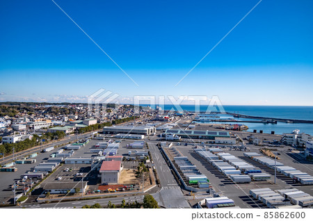 View from Oarai Marine Tower, Ibaraki Prefecture 85862600