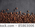 Coffee beans on dark background 85863006