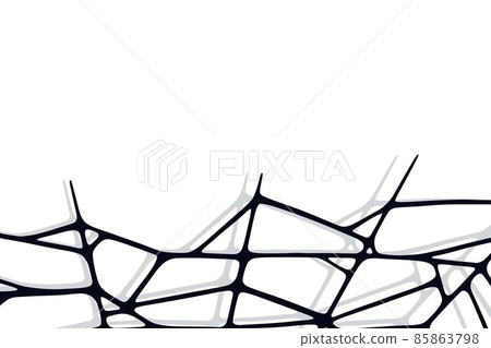Spider web on white background. Spooky Halloween cobweb. Vector illustration Spider web on white background. Spooky Halloween cobweb. Vector illustration 85863798