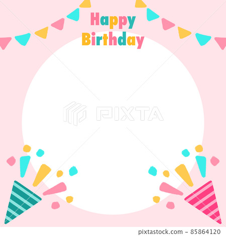 生日留言卡插圖素材 85864120