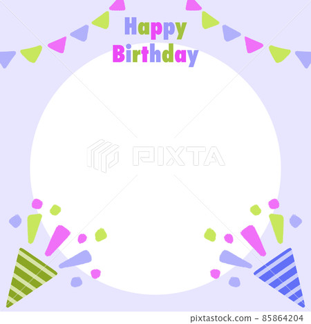 生日留言卡插圖素材 生日留言卡插圖素材 85864204