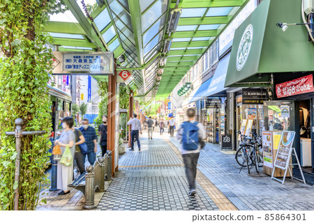 Cityscape of Ota-ku, Tokyo Kamata station square bus stop 85864301