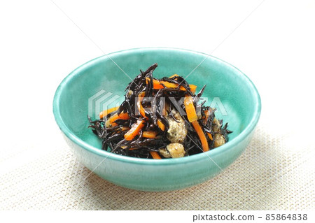 Boiled hijiki seaweed, regular vegetables 85864838