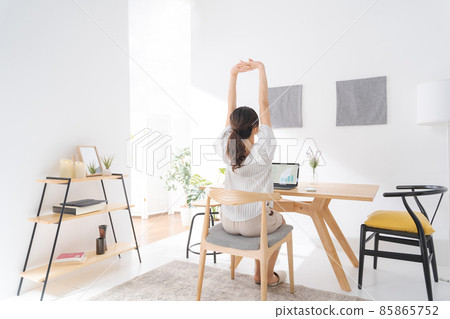 Work at home, female in her 30s Work at home, female in her 30s 85865752