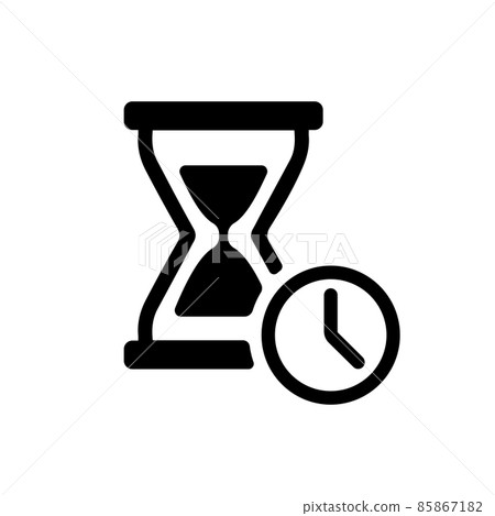 Hourglass / timer / waiting time vector icon illustration 85867182