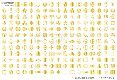 Japanese family crest 1 gold 2 85867395