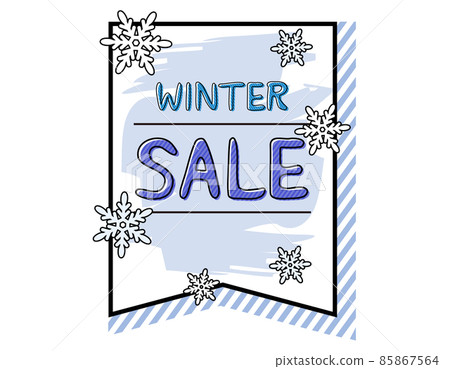 Winter sale vector illustration headline Winter sale vector illustration headline 85867564