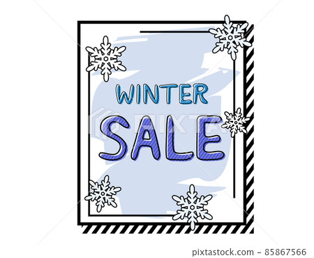 Winter sale vector illustration headline Winter sale vector illustration headline 85867566