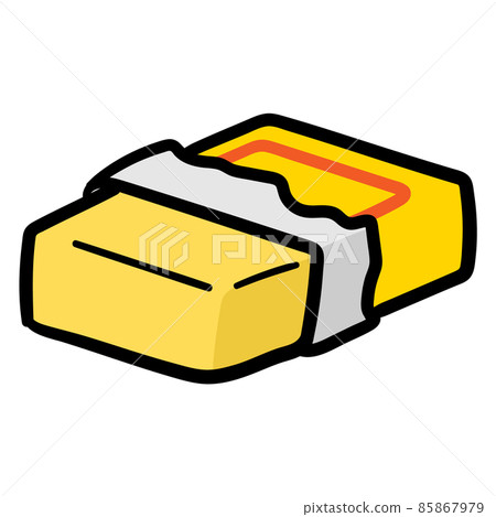 Handwritten style illustration of cute butter 85867979