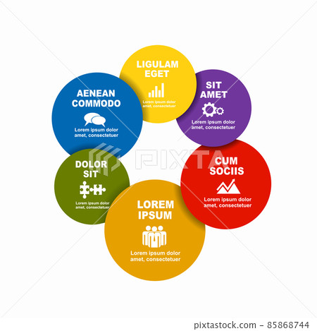 Infographic design template with place for your data. Vector illustration. 85868744