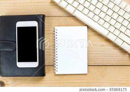Computer keyboard and note book with a mobile phone Computer keyboard and note book with a mobile phone 85869175