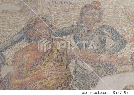 Mosaic on the floor of ancient Greek civilization Mosaic on the floor of ancient Greek civilization 85871953