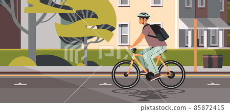 young man in helmet cycling sportsman riding bicycle workout healthy lifestyle concept cityscape background young man in helmet cycling sportsman riding bicycle workout healthy lifestyle concept cityscape background 85872415