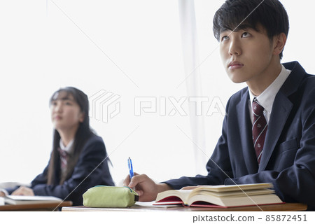 High school students taking classes High school students taking classes 85872451
