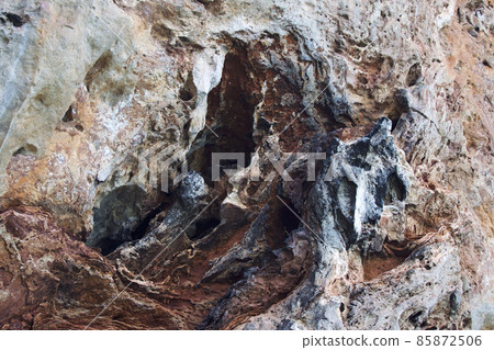 Details and forms of rocks on Railay peninsula, Thailand 85872506