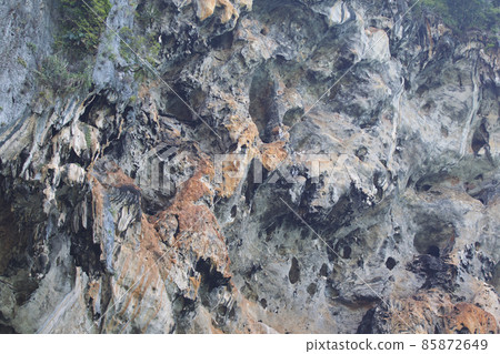 Details and forms of rocks on Railay peninsula, Thailand 85872649