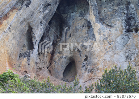 Details and forms of rocks on Railay peninsula, Thailand 85872670