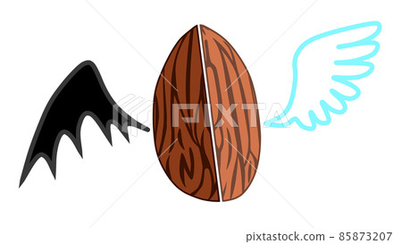 Almonds, angel wings, devil wings Almonds, angel wings, devil wings 85873207