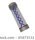 Container containing blue chemicals 85873532