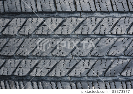 Tire tread wear out, old vehicle tire texture background Tire tread wear out, old vehicle tire texture background 85873577