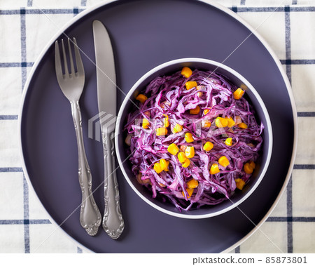 red cabbage corn salad with mayonnaise dressing red cabbage corn salad with mayonnaise dressing 85873801