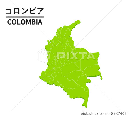哥倫比亞世界地圖插圖 85874011