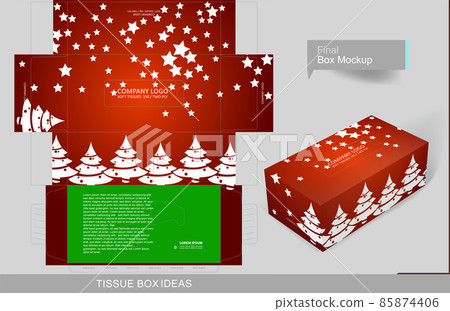 Tissue box template concept series Tissue box template concept series 85874406