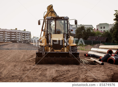 heavy loader bulldozer. heavy loader bulldozer. 85874976