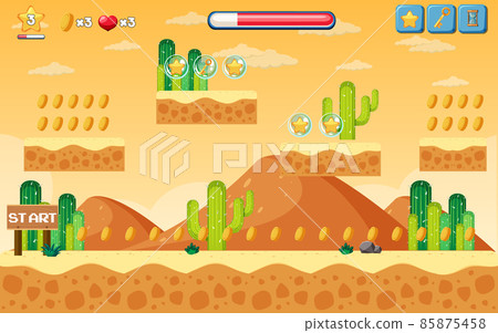 A game template desert background A game template desert background 85875458