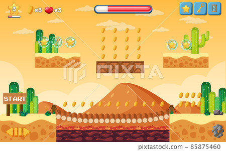 A game template desert background 85875460