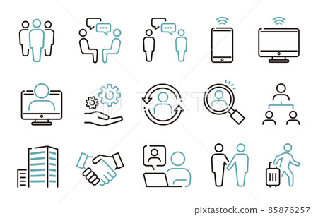 Business icon set Business icon set 85876257