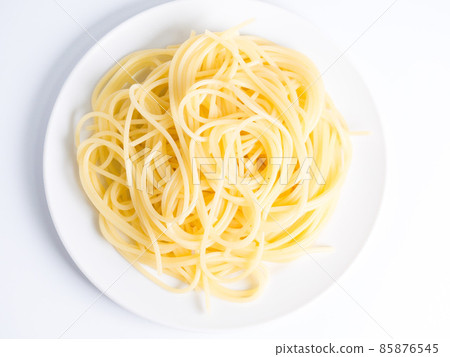 Boiled pasta spaghetti unseasoned 85876545