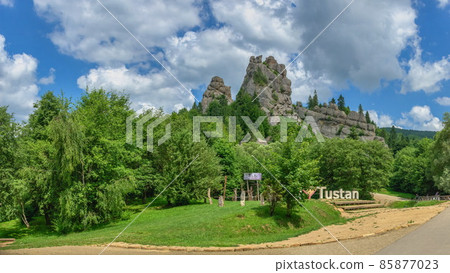 The rock complex of Tustan in Ukraine The rock complex of Tustan in Ukraine 85877023