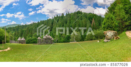 The rock complex of Tustan in Ukraine 85877026