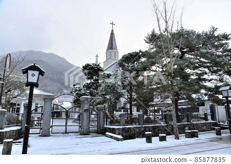 小京都津和野遠町通的雪景 小京都津和野遠町通的雪景 85877835