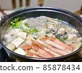 Seafood hot pot such as crabs that you want to eat in the cold winter 85878434