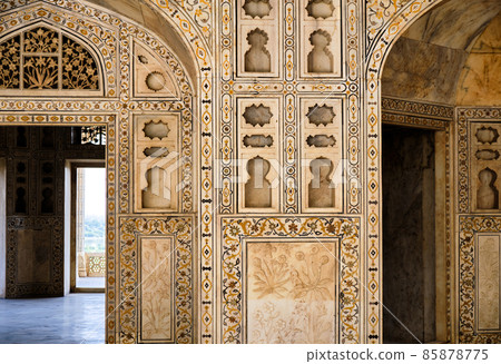 Diwan-i-Khas (Hall of Private Audiences) pavilion in Agra Fort, Agra, India 85878775