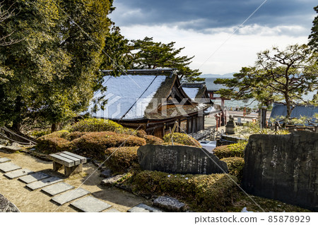 冬天的白須神社 85878929