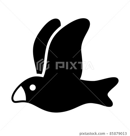 bird vector seagull icon pigeon logo symbol cartoon illustration design isolated 85879013