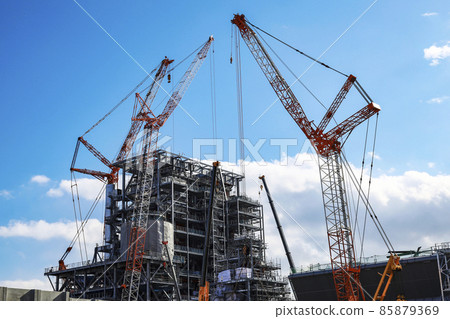 Biomass power plant construction work Biomass power plant Biomass power plant construction work Biomass power plant 85879369