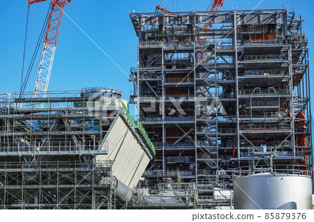Biomass power plant construction work Biomass power plant 85879376