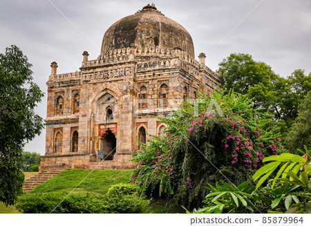 Shish Gumbad tomb in Lodhi Gardens in New Delhi, India 85879964