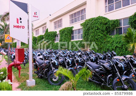 Hero Motocorp Ltd. Indian motorcycle and scooter manufacturing plant in Gurgaon, India Hero Motocorp Ltd. Indian motorcycle and scooter manufacturing plant in Gurgaon, India 85879986