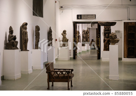 Ancient sculptures in the National Museum of India in New Delhi 85880055