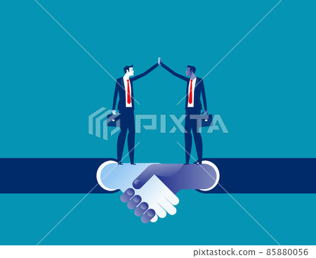 Teamwork and social connection or bondingn as international collaboration and support. Sollidarity and unity as connect multiracial people hands 85880056