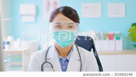 female doctor look at you 85880246